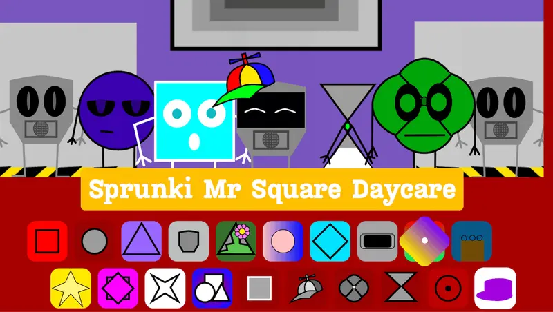 Sprunki Mr Square Daycare